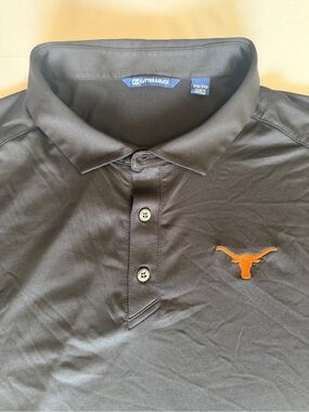 Cutter & Buck Men’s Black 3Xl UT Texas Longhorns NCAA Golf Polo